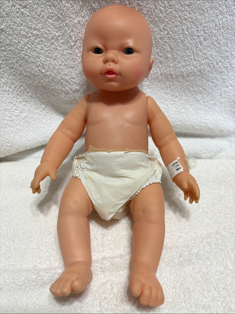 Classic Baby Doll in Peach Skin Tone with White Diaper